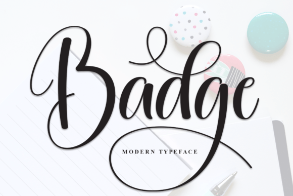 Badge: An Elegant Script Font for Modern Designs