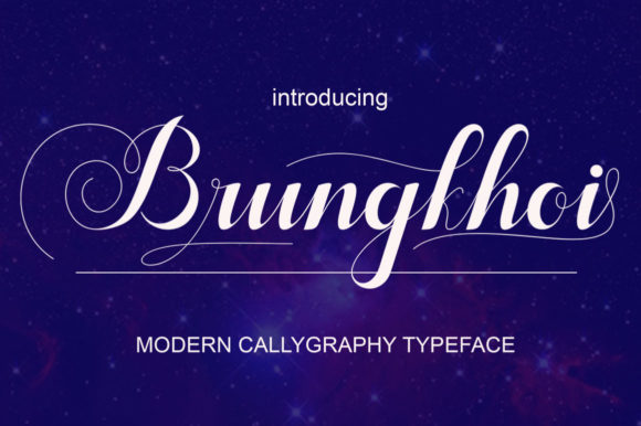 Brungkhoi: A Refined Script Font for Modern Design