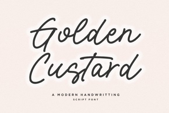 Golden Custard: A Script Font for Elegant Branding