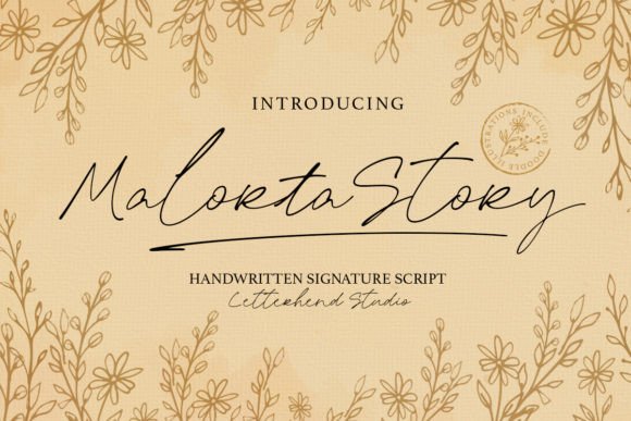 Malorta Story: The Handwritten Font for Elegant Branding