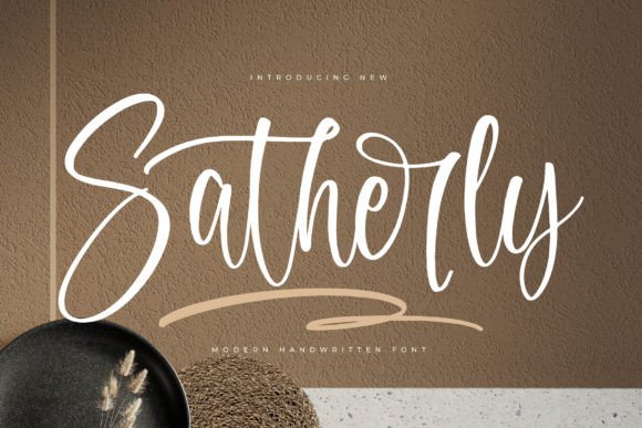 Modern Handwritten Font: Satherly for Luxury Branding