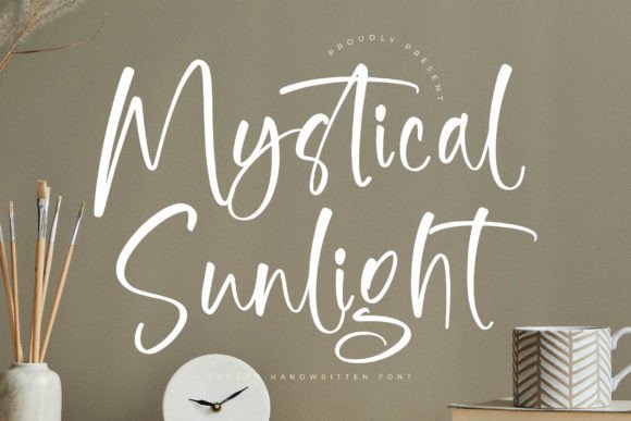 Mystical Sunlight: A Modern Handwritten Font for Luxury Design