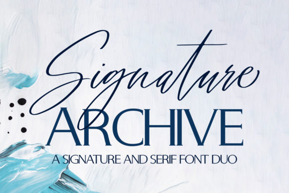 Signature Archive: The Duo Font That Transforms Creative Projects