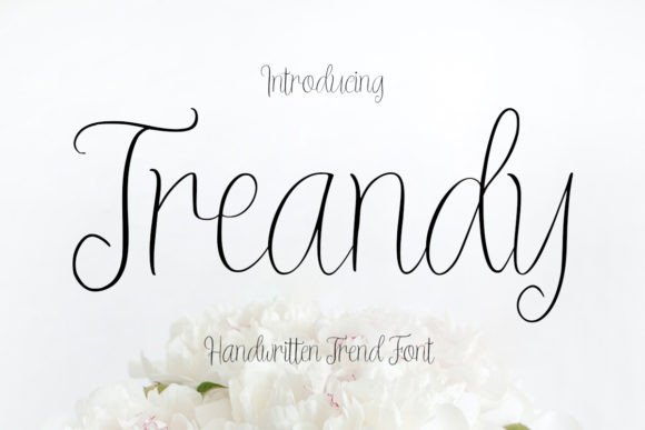 Treandy Script: A Modern Approach to Elegant Handwritten Typography
